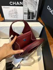 Uubags Chanel Shopping Bag Calfskin & Gold-Tone Metal In Burgundy 32x31x11cm - 2