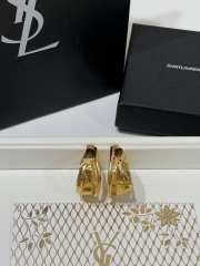 Uubags YSL small Cassandre earrings in metal patinated gold - 6