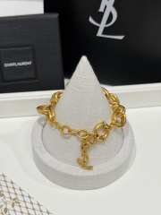 Uubags YSL chain bracelet in metal patinated gold - 1