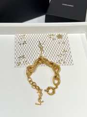 Uubags YSL chain bracelet in metal patinated gold - 5