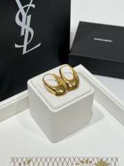 Uubags YSL Arty hoop earrings in metal patinated gold - 1