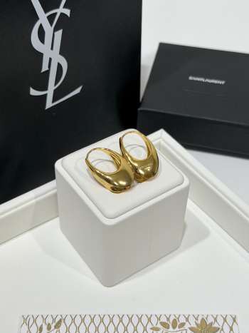 Uubags YSL Arty hoop earrings in metal patinated gold