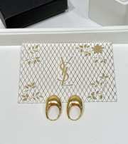 Uubags YSL Arty hoop earrings in metal patinated gold - 5