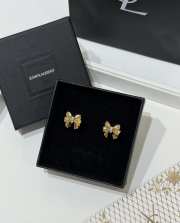 Uubags YSL Gold & Diamond Bow Stud Earrings - 5