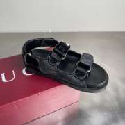 Uubags Gucci Double G Crystal Embellished Sandals In Black - 5
