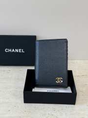 Uubags Chanel Passport In Black Grained Calfskin  14.2x10.5x1.5cm - 1