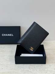 Uubags Chanel Passport In Black Grained Calfskin  14.2x10.5x1.5cm - 6