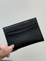 Uubags Chanel card case grained goatskin leather, enamel & gold-colored metal in black 6.2x10x0.5cm - 2