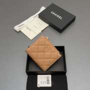 Uubags Chanel coin purse caviar calfskin leather in camel 10.5x9x2cm - 6