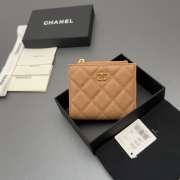 Uubags Chanel coin purse caviar calfskin leather in camel 10.5x9x2cm - 2