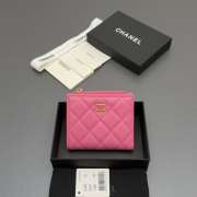 Uubags Chanel coin purse caviar calfskin leather in pink rose 10.5x9x2cm - 1