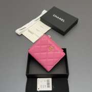 Uubags Chanel coin purse caviar calfskin leather in pink rose 10.5x9x2cm - 3