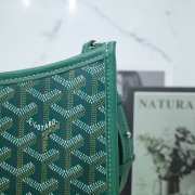 Uubags Goyard Green Canvas Musette PM Bag In Green 28x10x22cm - 3