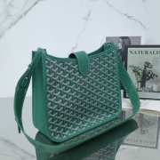 Uubags Goyard Green Canvas Musette PM Bag In Green 28x10x22cm - 2