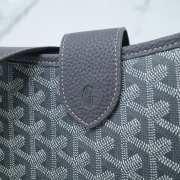 Uubags Goyard Green Canvas Musette PM Bag In Grey 28x10x22cm - 6