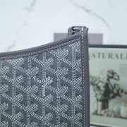 Uubags Goyard Green Canvas Musette PM Bag In Grey 28x10x22cm - 3