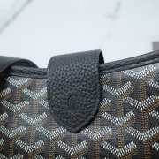 Uubags Goyard Green Canvas Musette PM Bag In Black 28x10x22cm - 4