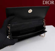 Uubags My Dior Top Handle Bag In Black Python Embossed Leather 21x11.5x4.5cm - 6