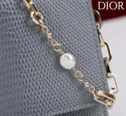 Uubags My Dior Top Handle Bag In Grey Python Embossed Leather 21x11.5x4.5cm - 6