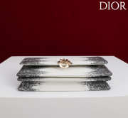Uubags My Dior Top Handle Bag In White Python Embossed Leather 21x11.5x4.5cm - 2