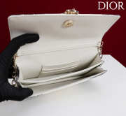 Uubags My Dior Top Handle Bag In White Python Embossed Leather 21x11.5x4.5cm - 4