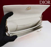 Uubags My Dior Top Handle Bag In White/ Pink Python Embossed Leather 21x11.5x4.5cm - 4