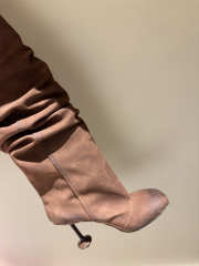 Uubags Loewe Toy Panta leather over-the-knee boots brown 10cm - 5