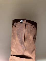 Uubags Loewe Toy Panta leather over-the-knee boots brown 10cm - 2