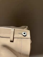 Uubags Loewe Toy Panta leather over-the-knee boots beige 10cm - 2