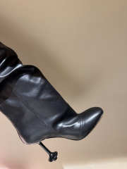 Uubags Loewe Toy Panta leather over-the-knee boots black 10cm - 4