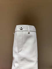 Uubags Loewe Toy Panta leather over-the-knee boots white 10cm - 5