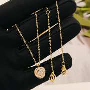 Uubags Cartier Trinity pendant, 1 diamond, paved - 2
