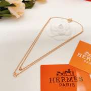 Uubags Hermes pendant in rose gold set with diamonds and toggle closure - 4