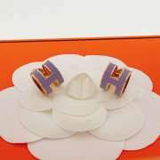 Uubags Hermes Mini Pop H earrings in rose gold - 2
