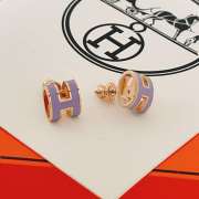 Uubags Hermes Mini Pop H earrings in rose gold - 6