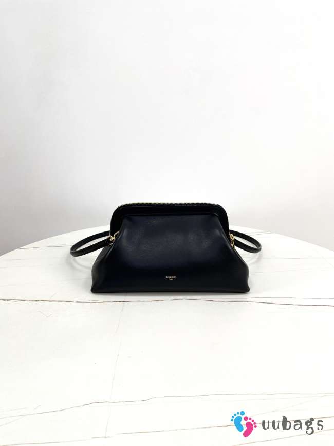 Uubags Celine Medium Doctor's Pouch In Supple Natural Calfskin Black 27.5x15x14cm - 1