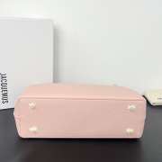 Uubags Jacquemus large Valérie calfskin leather bag in pale pink 32x20x11cm - 6