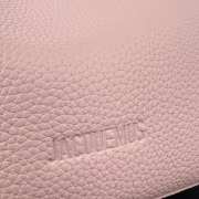 Uubags Jacquemus large Valérie calfskin leather bag in pale pink 32x20x11cm - 4