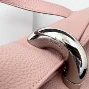 Uubags Jacquemus large Valérie calfskin leather bag in pale pink 32x20x11cm - 3