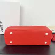Uubags Jacquemus large Valérie calfskin leather bag in red 32x20x11cm - 2