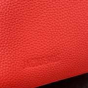 Uubags Jacquemus small Valérie calfskin leather bag in red 24x14x7.5cm - 3