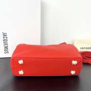 Uubags Jacquemus small Valérie calfskin leather bag in red 24x14x7.5cm - 2