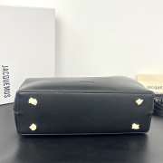 Uubags Jacquemus large Valérie soft leather bag in black 32x20x11cm - 5