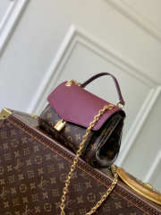 Uubags Louis Vuitton M27067 Saint-Germain BB Bag In Monogram/Wine Red 24x17x9cm - 4