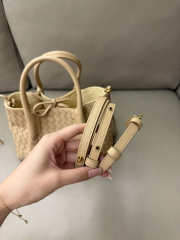 Uubags Bottega Veneta Small Pinacoteca Tote Bag In Shore/zesty Intrecciato Silky Calf Leather 24x12x15cm - 4