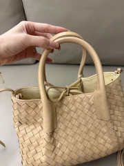 Uubags Bottega Veneta Small Pinacoteca Tote Bag In Shore/zesty Intrecciato Silky Calf Leather 24x12x15cm - 3