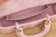 Uubags Dior Small Lady D-Joy Bag Powder Pink Cannage Lambskin 22x12x6cm - 3