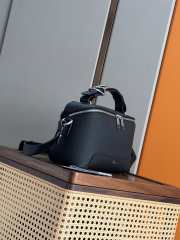 Uubags Dior Archie Zipped Bag With Strap Black Grained Calfskin 28x17x11.5cm - 6
