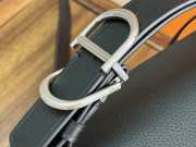 Uubags Dior Archie Zipped Bag With Strap Black Grained Calfskin 28x17x11.5cm - 4