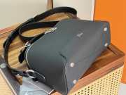 Uubags Dior Archie Zipped Bag With Strap Black Grained Calfskin 28x17x11.5cm - 3